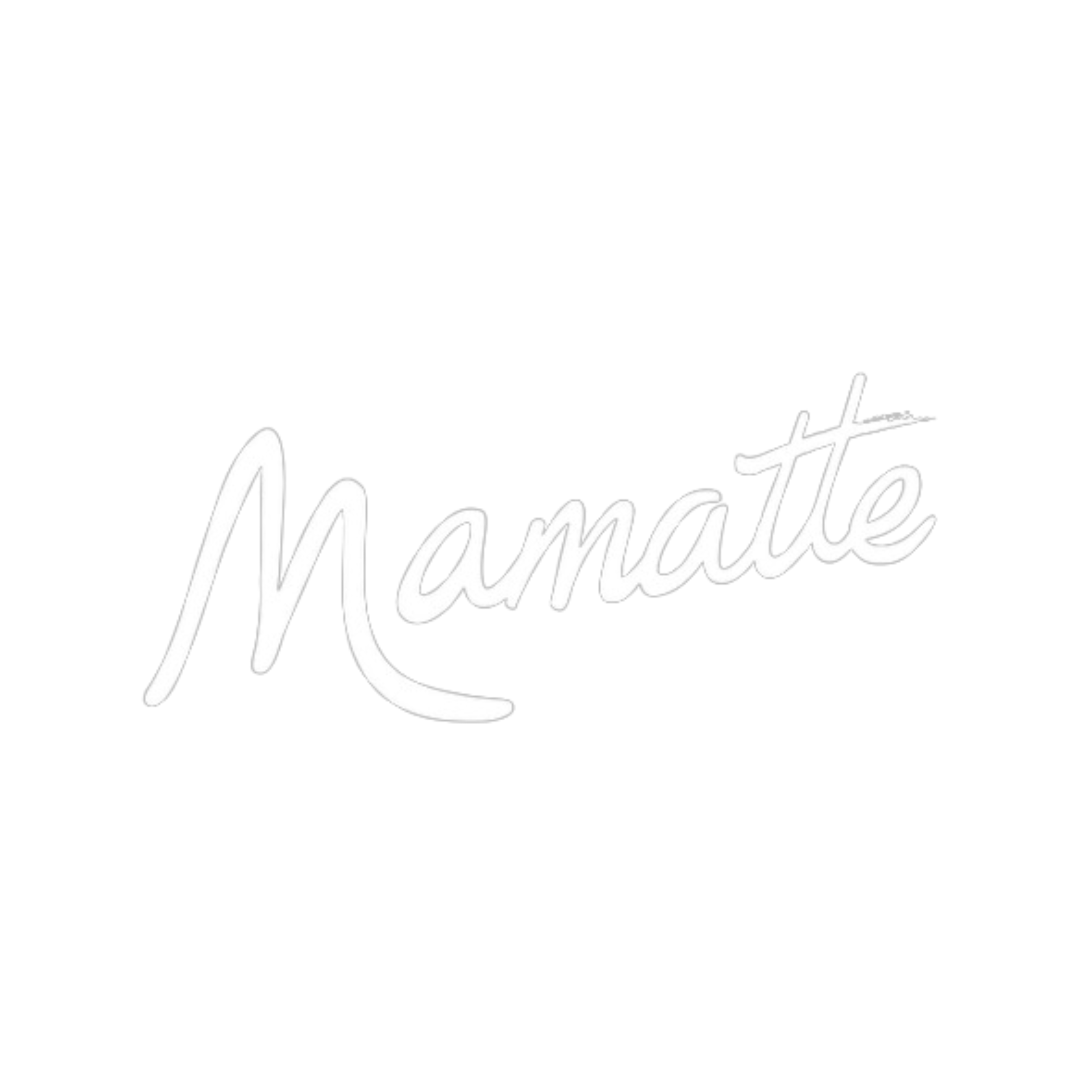 Mamatte - Boulangerie Café - Logo - White